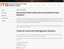 Tablet Screenshot of itgconstruction.com